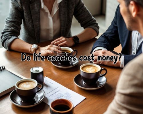 a life coach having discussion with his clients over a cup of coffee