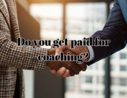 a professional and a coach shaking after payment