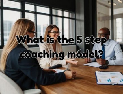 a figure of a coaching session in an office