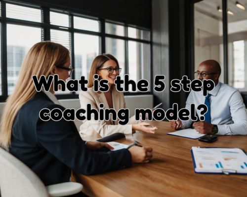 a figure of a coaching session in an office