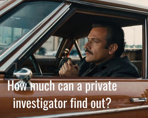 a private investigator finding out something