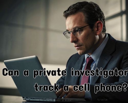 a private investigator tracking a phone