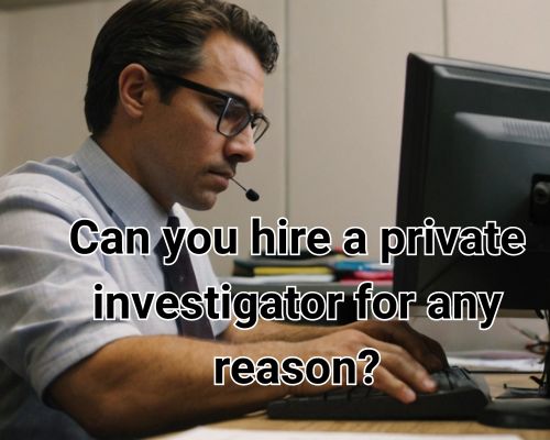a hired PI for a reason