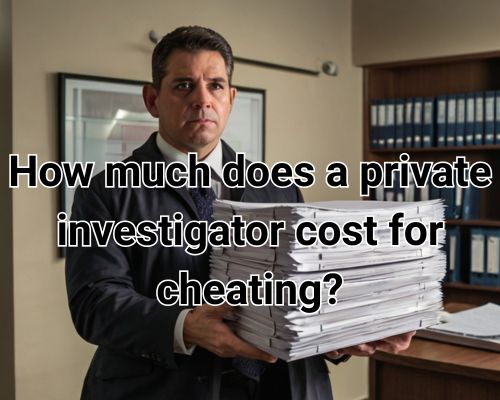 a private investigator  holding a pile of documents
