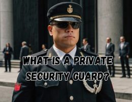 Bodyguard on watch, fully focused.